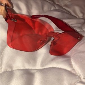 Boujee Red Frameless Glasses